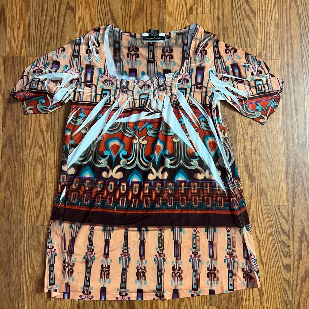 Simply Irresistible multi-colored blouse Women's Medium